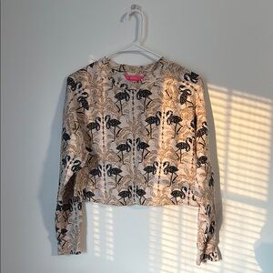 Lilly Pulitzer Everglade Top in deeper coconut